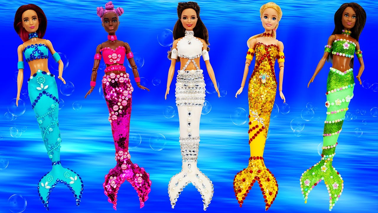Creating Mermaid Outfits for Barbie Dolls