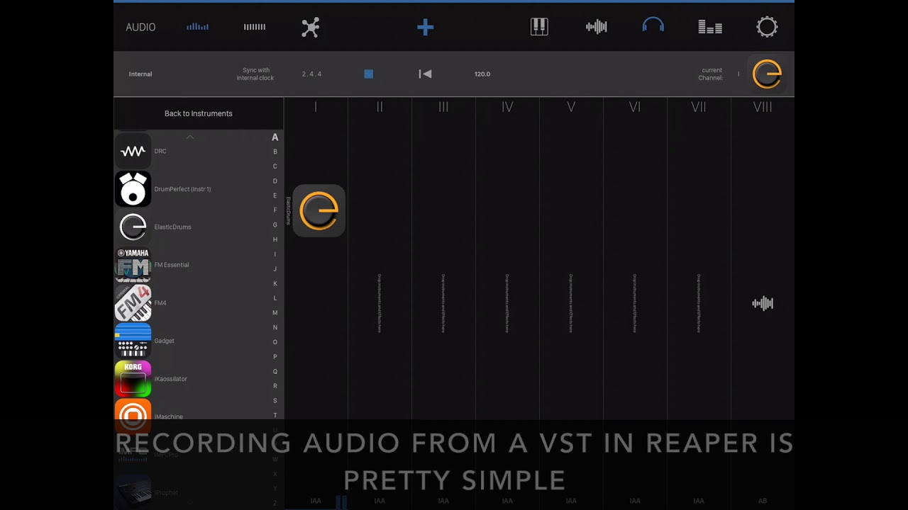 Record audio in Reaper