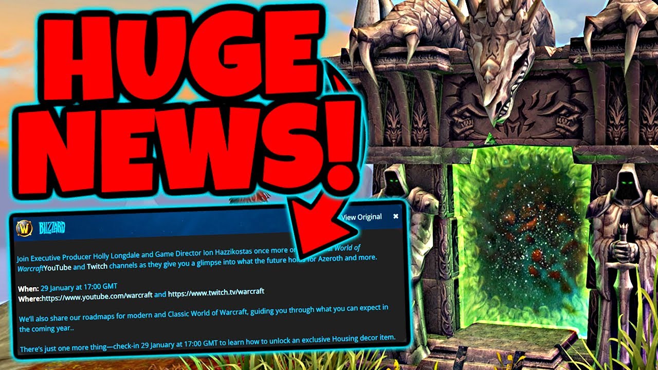 HUGE NEWS For World of Warcraft & What's Next is Coming THIS WEEK!!
