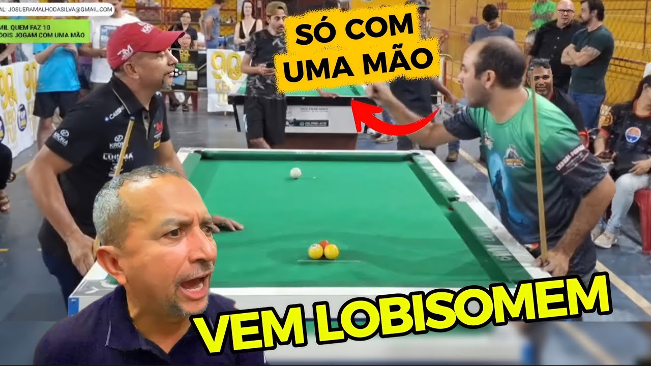 BAIANINHO ENFRENTOU LOBISOMEM COM UMA MÃO! UM SHOW DE SINUCA