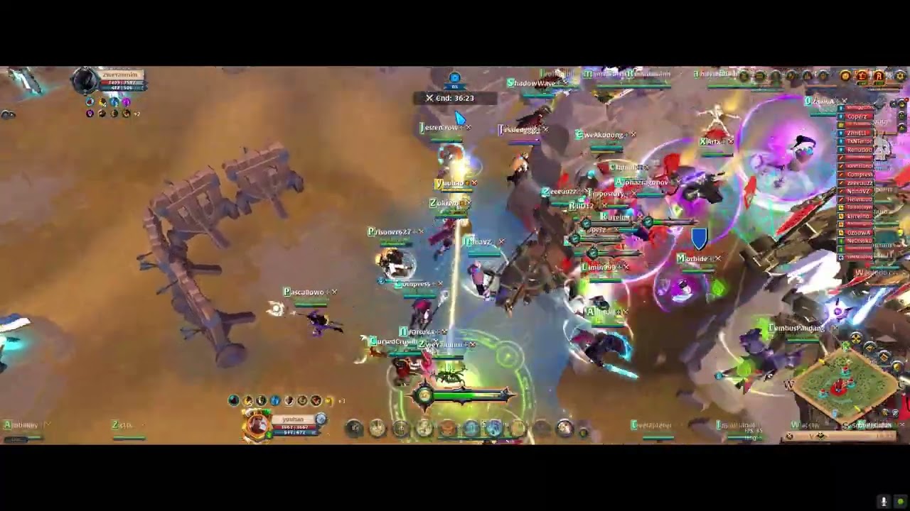 ALBION ONLINE | AFTERMATH VS APDO ALLIANCE (HALLOWFALL) | TERRI FIGHT