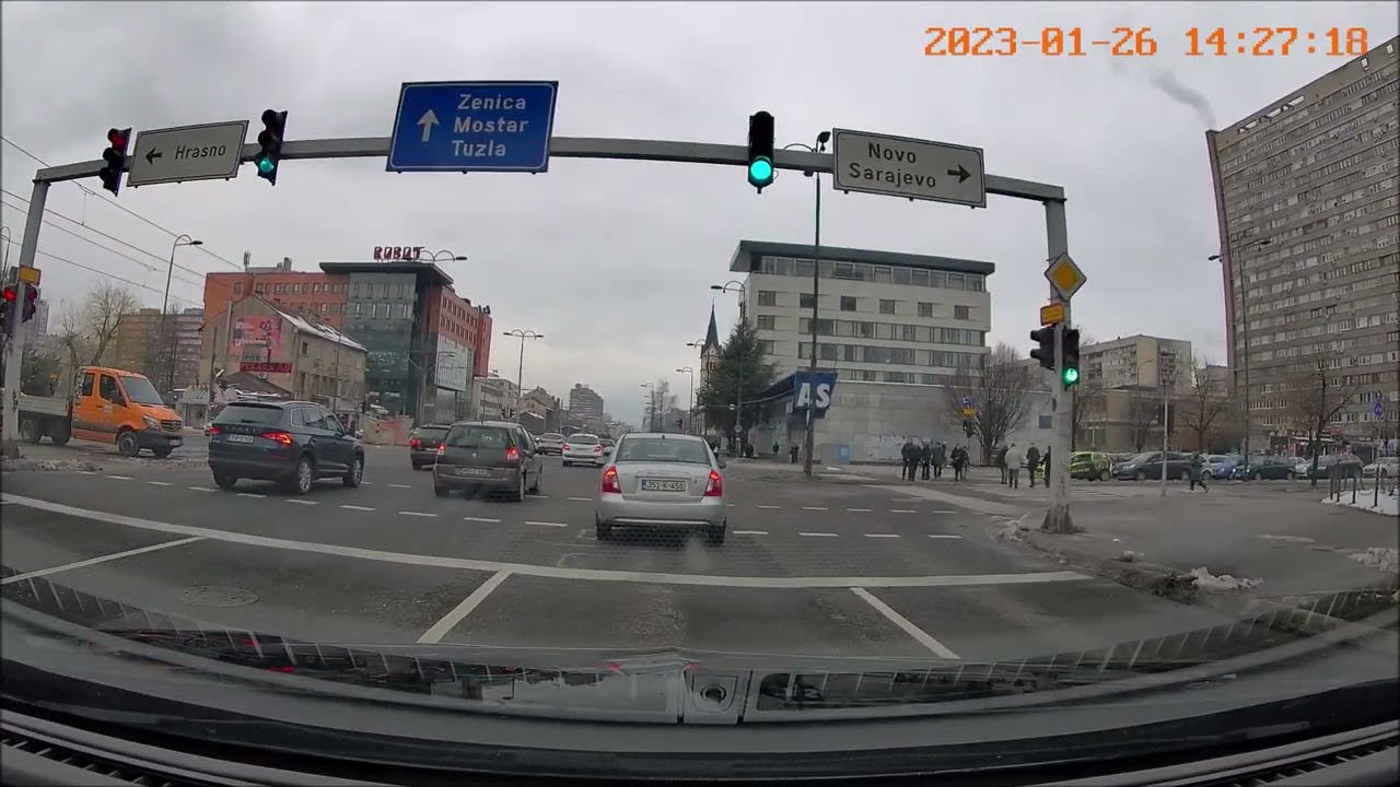Vožnja: Bingo Kolodvorska - Kvadrant Čengić vila #january #2023 #visitbosnia #visitsarajevo #dashcam