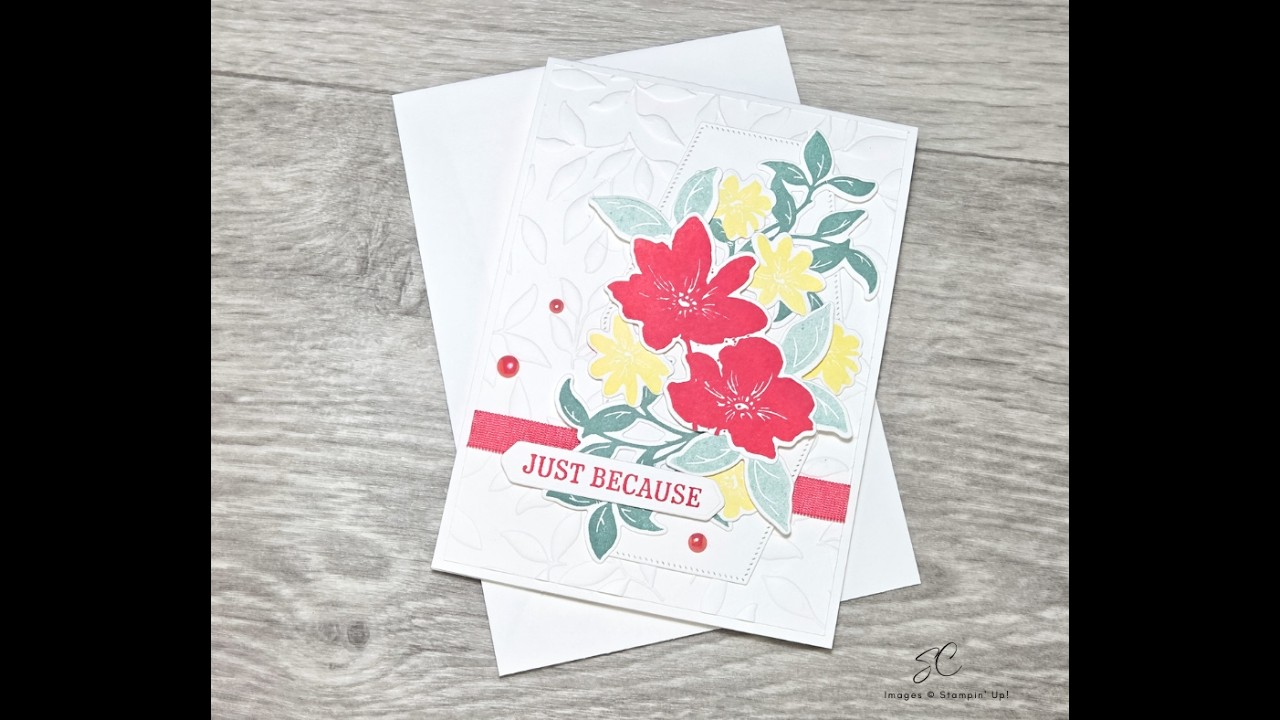 Handmade Card using Paradise Garden set from Stampin' Up!