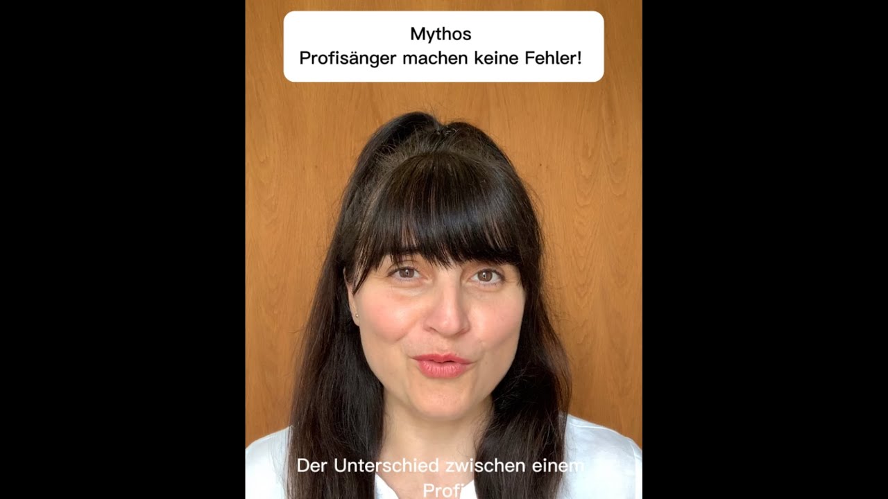 Es ist ein Mythos, dass Profis&auml;nger keine Fehler bei Auftritten machen.#shorst
