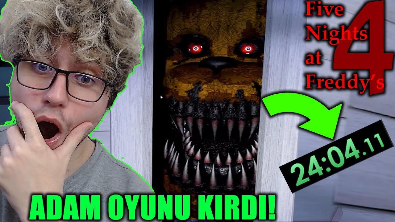 FNAF 4 SPEEDRUN DÜNYA BİRİNCİSİNİ İZLEDİM (ŞOK OLDUM)