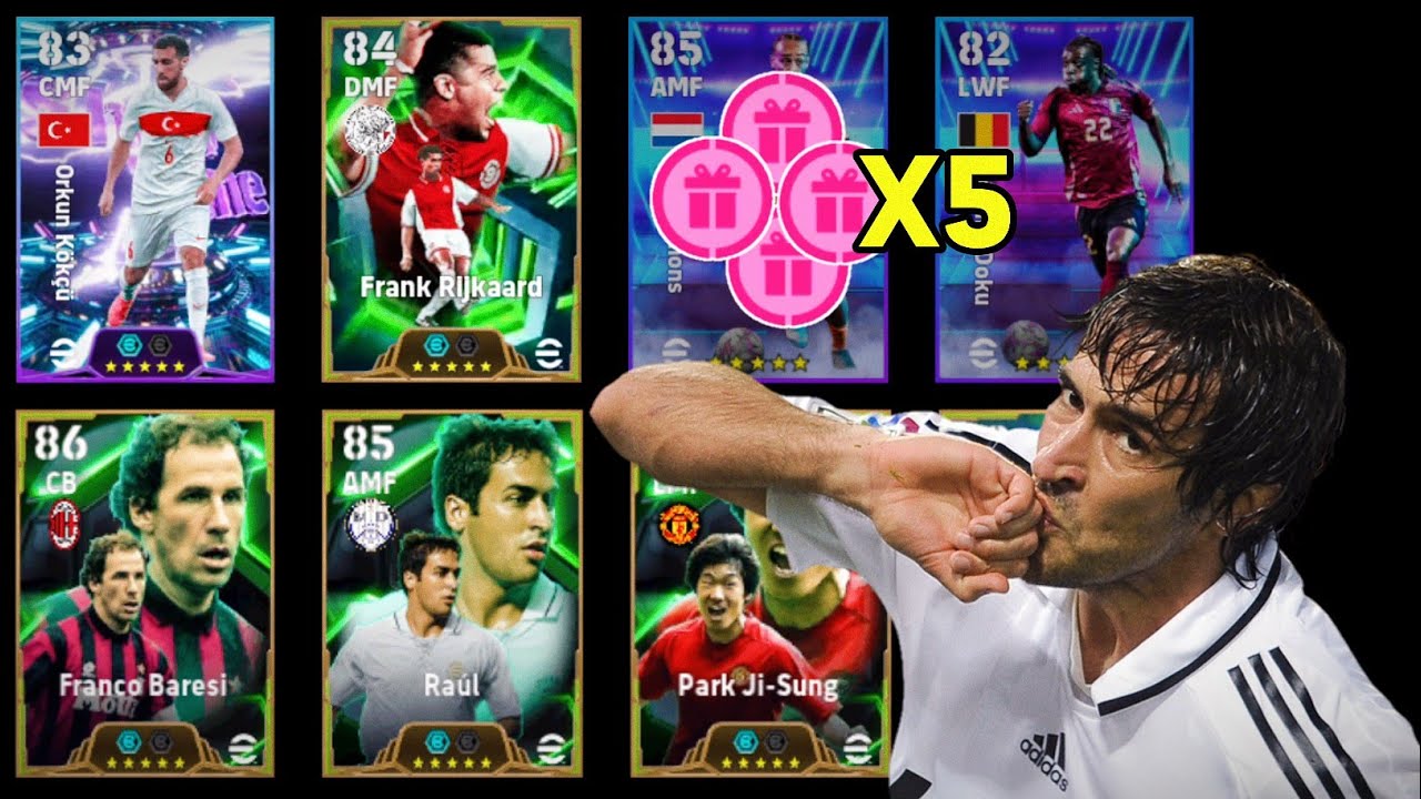 New Featured!! 😍🤩 Free X5 EPIC Card!! Pack Opening Efootball 2025 Mobile || Frank Rijkaard 103 Rated