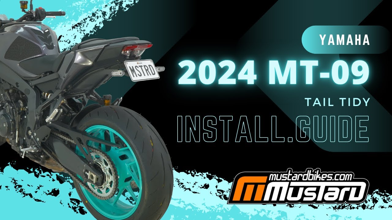 Установка задней части Mustard Bikes на Yamaha MT-09 2024 года выпуска