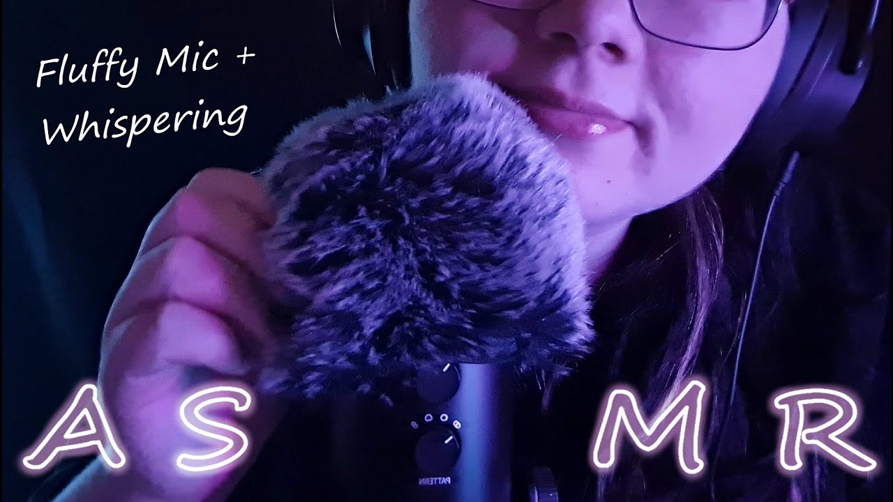 [ASMR] Slow And Gentle Fluffy Mic Brushing And Gentle Whispering Rambling