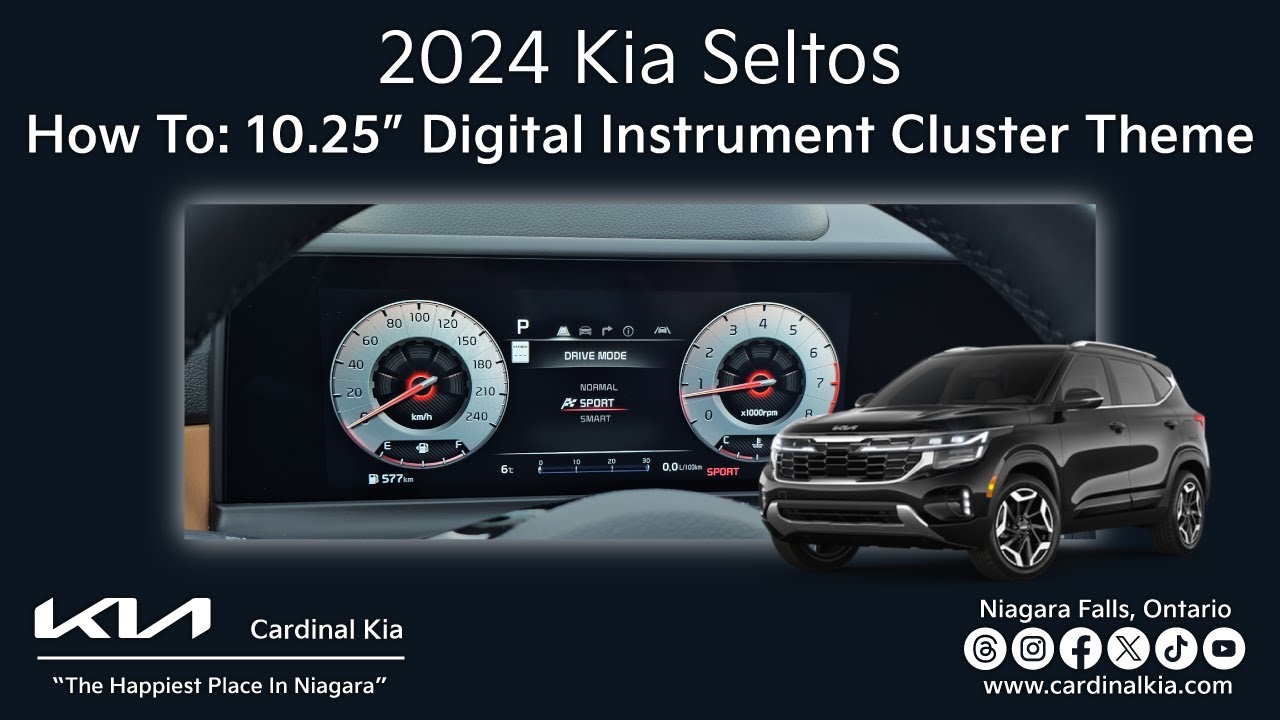 Обновленный Kia Seltos 2024 года | Как изменить тему 10,25-дюймовой цифровой приборной панели!