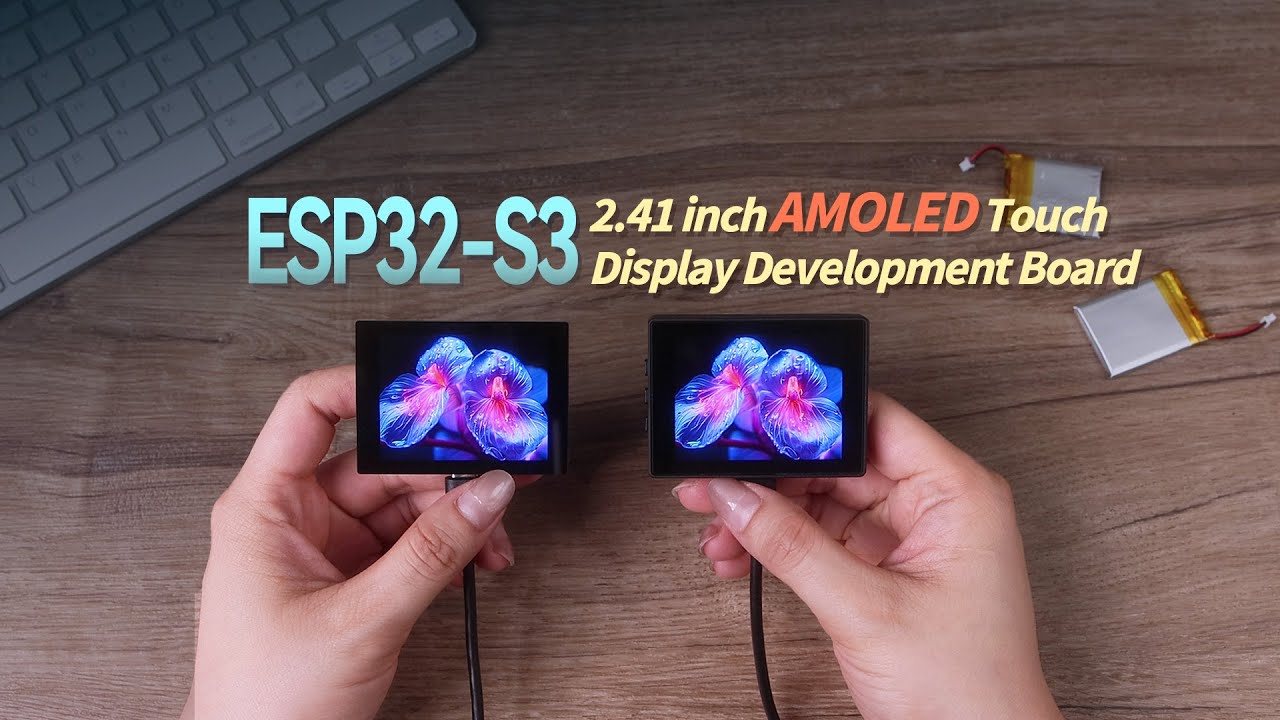 ESP32-S3 2.41inch AMOLED Touch Display Development Board, 600&times;450, ESP32 With Display#waveshare