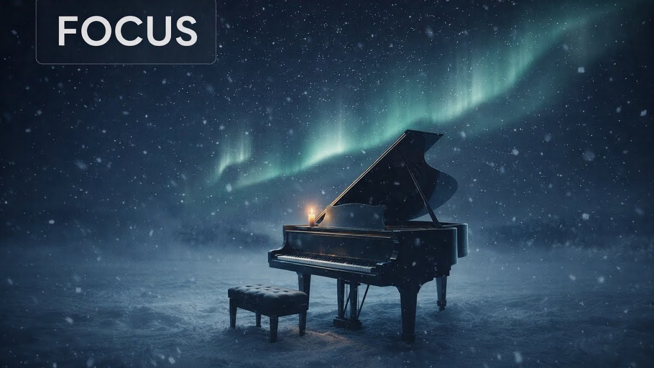 Still Piano Echoes ❄️ Calm Dark Piano Music for Deep Focus & Relaxation