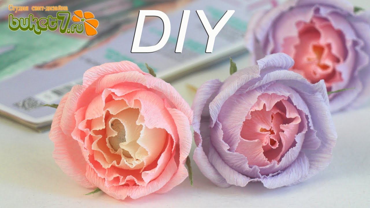 Мастер-Класс ☆ Роза из бумаги с конфетой ☆Делаем зимний букет из конфет вместе