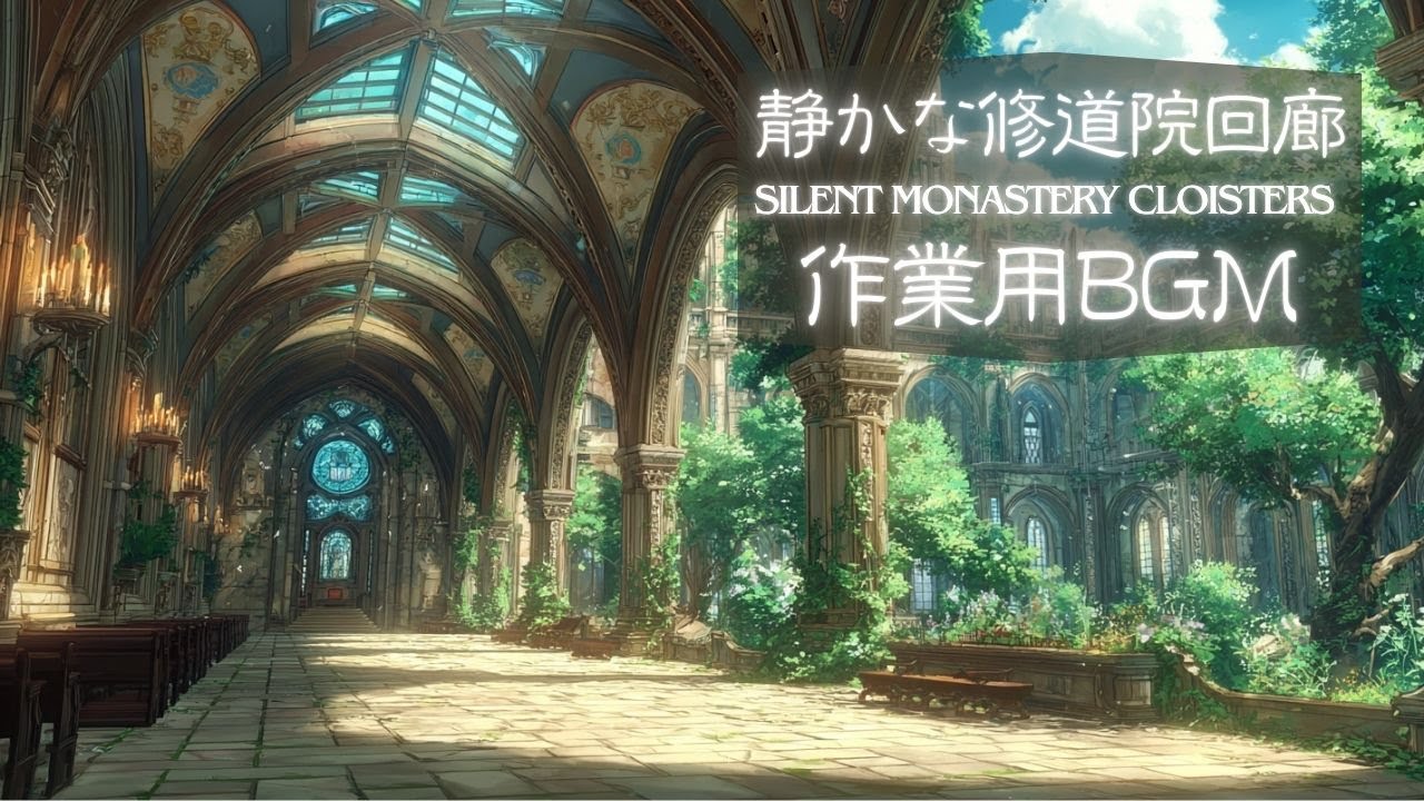 Celtic Lo-fi for Deep Night Focus | Silent Monastery Cloisters | 静かな修道院回廊