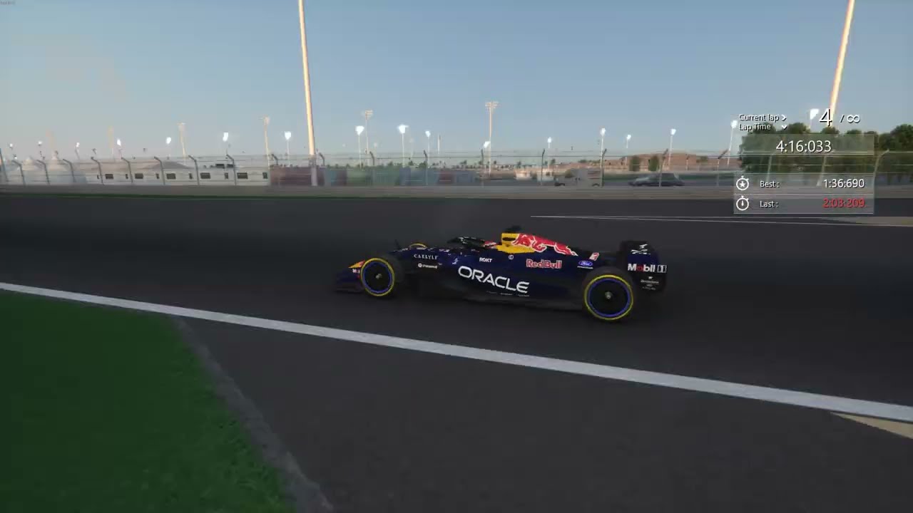 Max Verstappen RB22 testing at Bahrain F1 2026 (Assetto Corsa)
