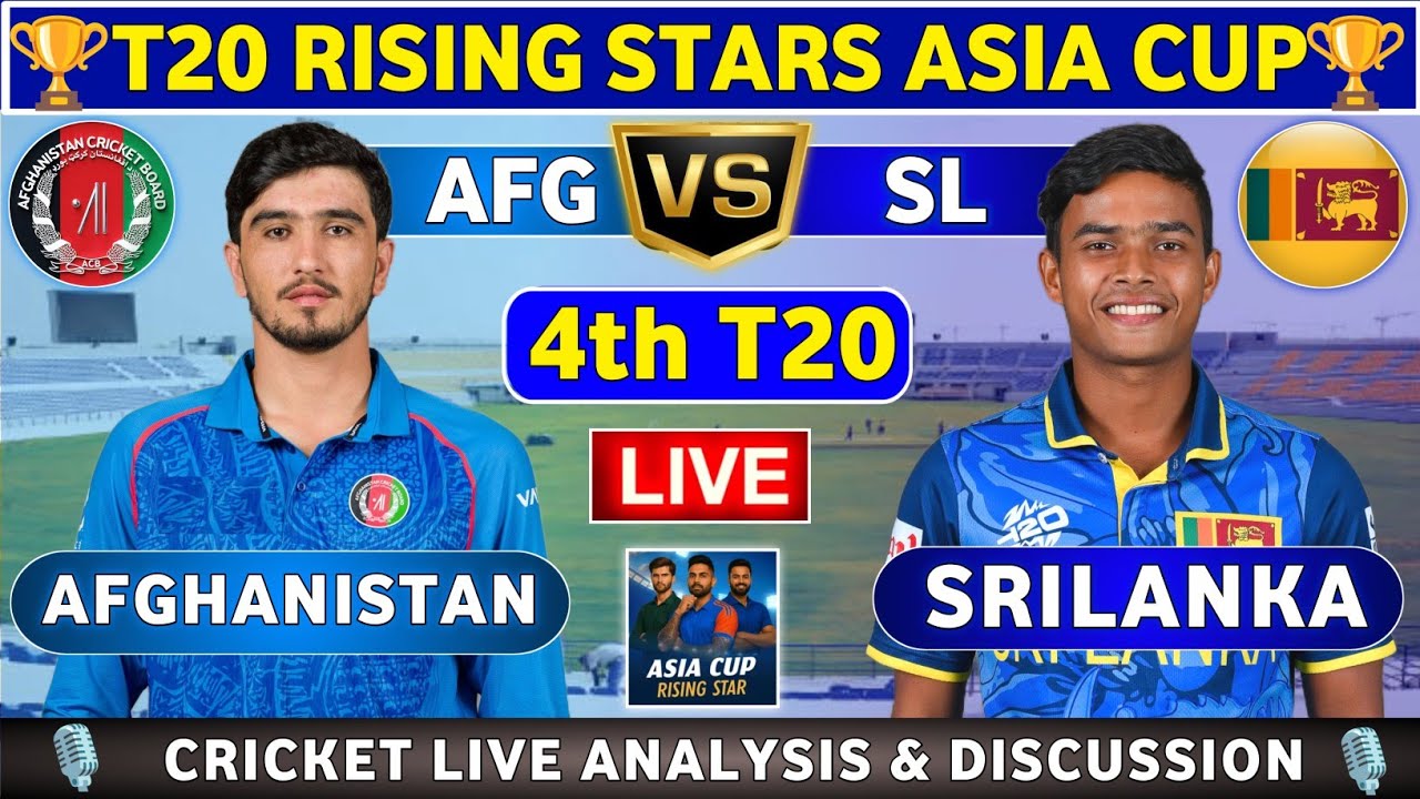 Afghanistan A vs Sri Lanka A, 4th T20 Live Match Analysis and Discussion AFGA vs SLA 4th Match
