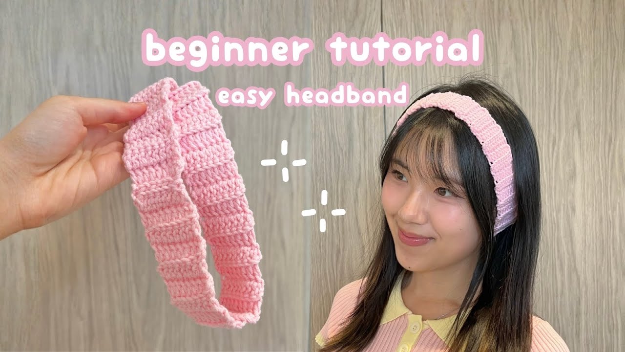 crochet easy headband for beginner | free pattern for crochet absolute beginner, easy crochet idea