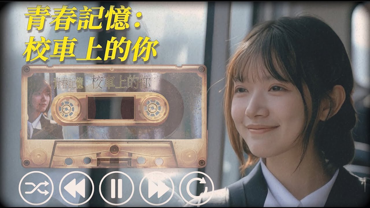 《校车上的你》｜青春暗恋成真｜80s 台湾复古校园恋爱歌曲｜少女视角