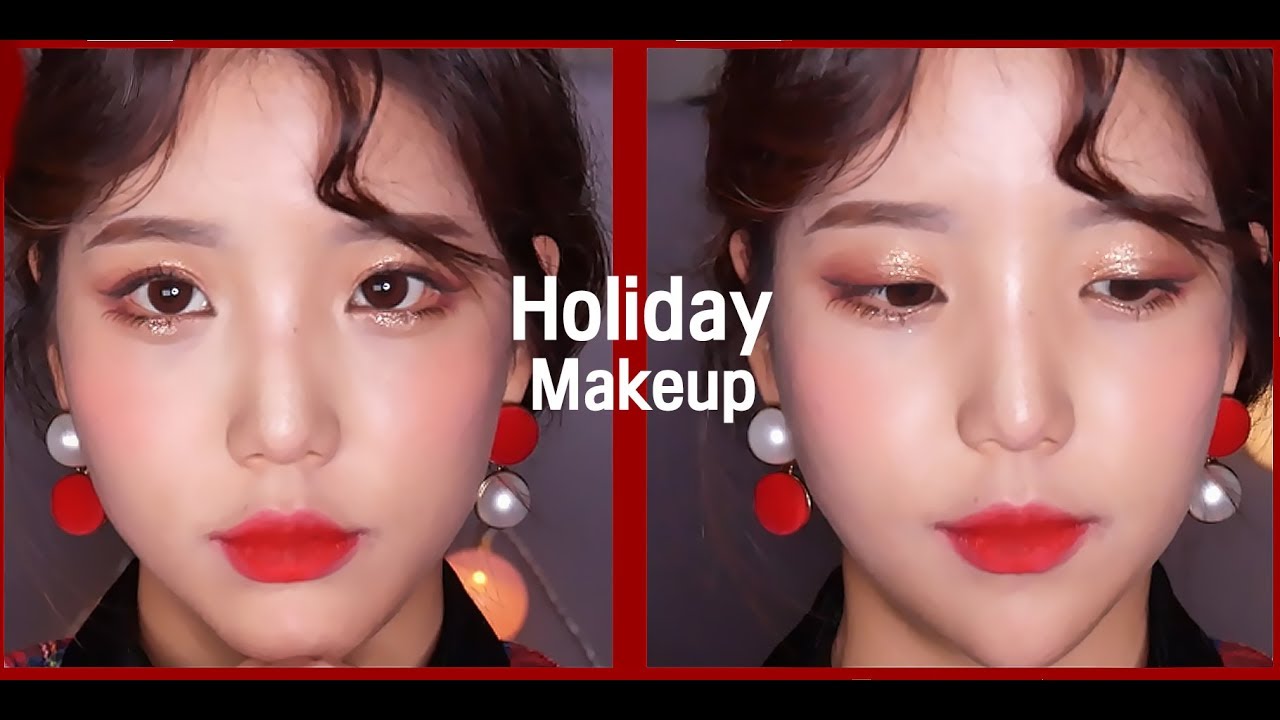 홀리데이 크리스마스 메이크업(이탈리안잡/소소한꿀팁/레드의정석2) Holiday christmas makeup- [쩡유]