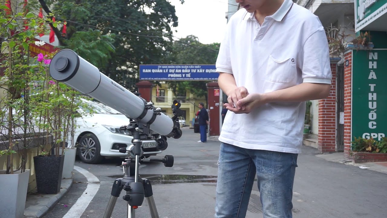 Review kính thiên văn Celestron 80EQ Pro - chiếc kính cực kì chất lượng trong tầm giá.