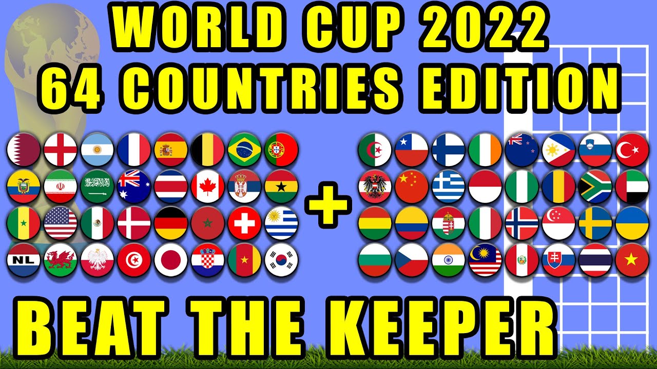 Beat the Keeper World Cup 64 Countries Marble Race Tournament / Marble Race King