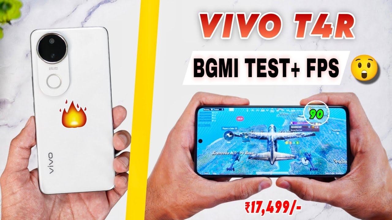 Vivo T4R 5G Bgmi Pubg Test with FPS meter | Graphics Setting | vivo t4r Bgmi Battery Gaming Test