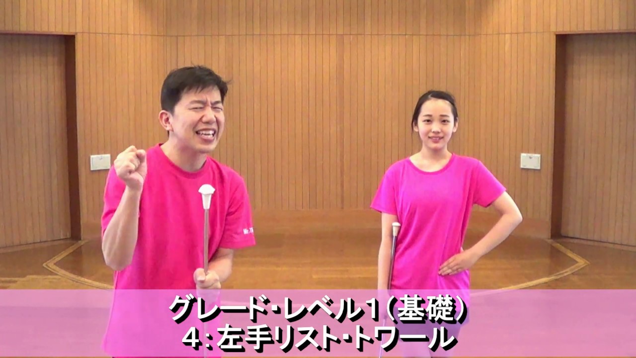 【基礎 1-4】絶対に上達するバトントワリングの技