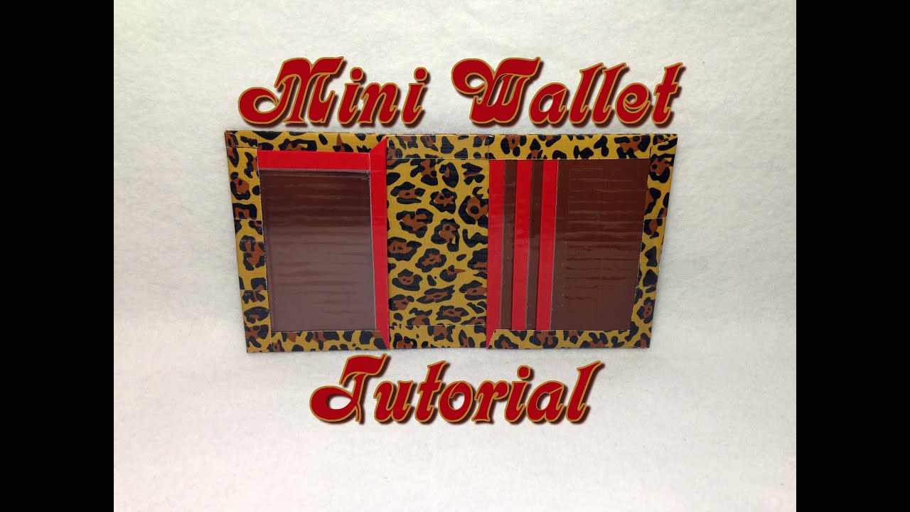Tutorial: Duct Tape Mini Wallet (Smallet)