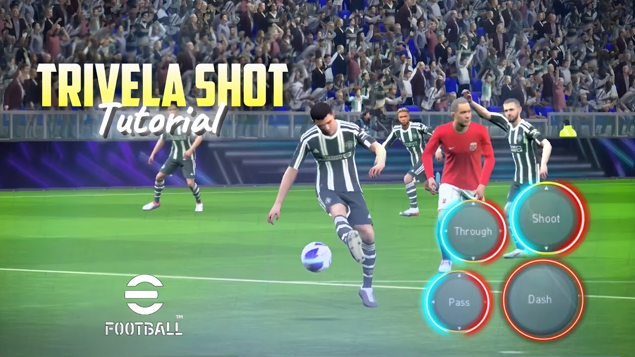How to perform trivela / outside curler shot || efootball 2024 mobile