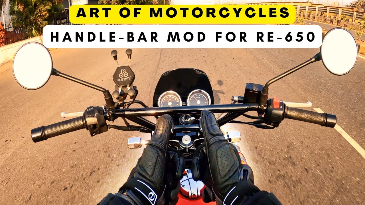 Handle-Bar Mod | Royal Enfield Interceptor 650 | Art of Motorcycles | Installation | Hands-on Review