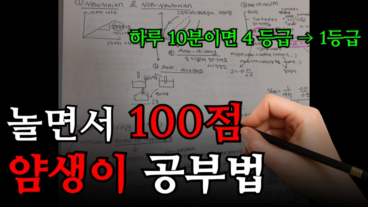 가장 적게 공부하고 시험 100점 맞는 법