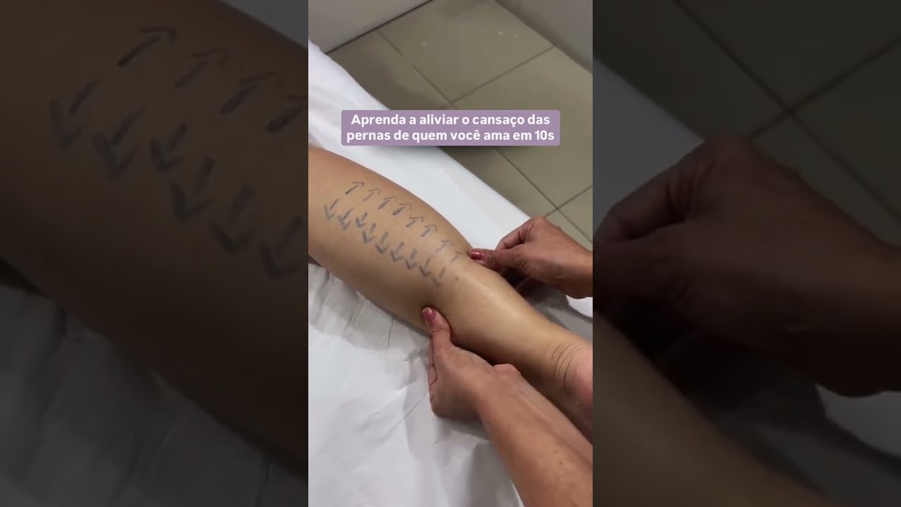 T&eacute;cnica r&aacute;pida para aliviar pernas pesadas e cansadas. #automassagem #pernassaudaveis #bemestar