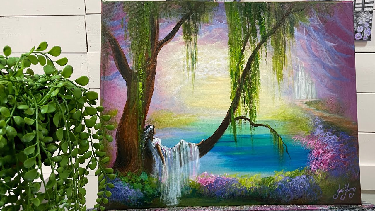 How To Paint “Daydreaming” Acrylic Painting Tutorial