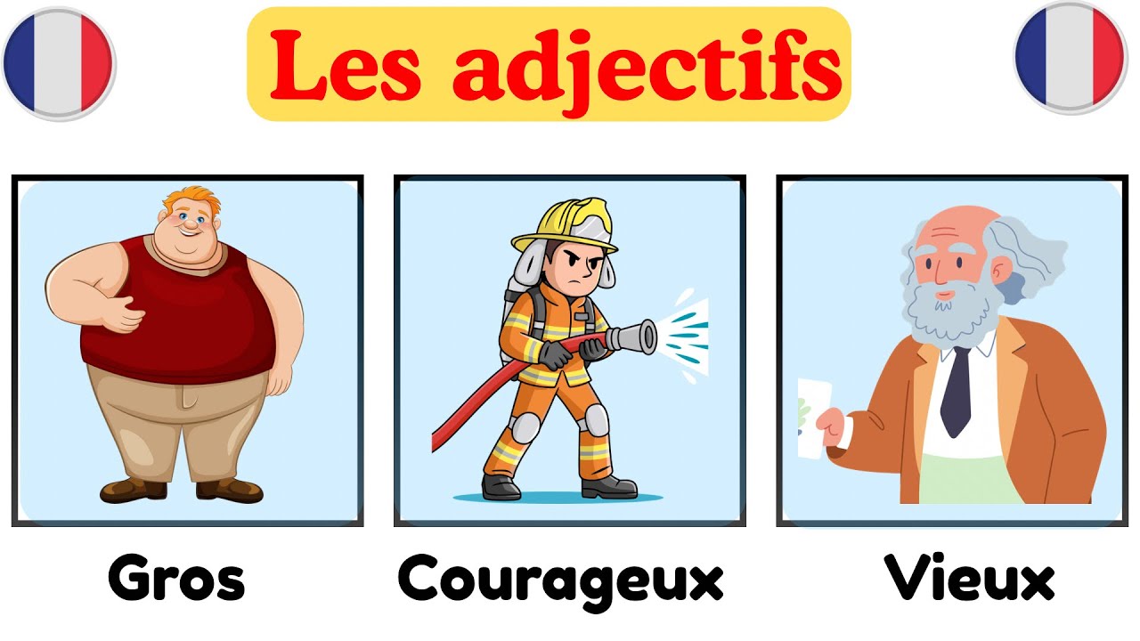Apprends les adjectifs en français avec des phrases faciles ! 🇫🇷 + Quiz Interactif | Easy French