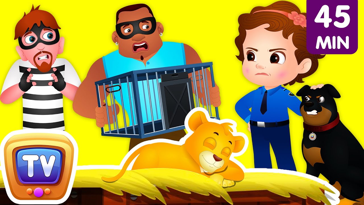 ChuChu TV Police Saving the Lion Cub - Masai Mara Episode + More Fun Stories for Children