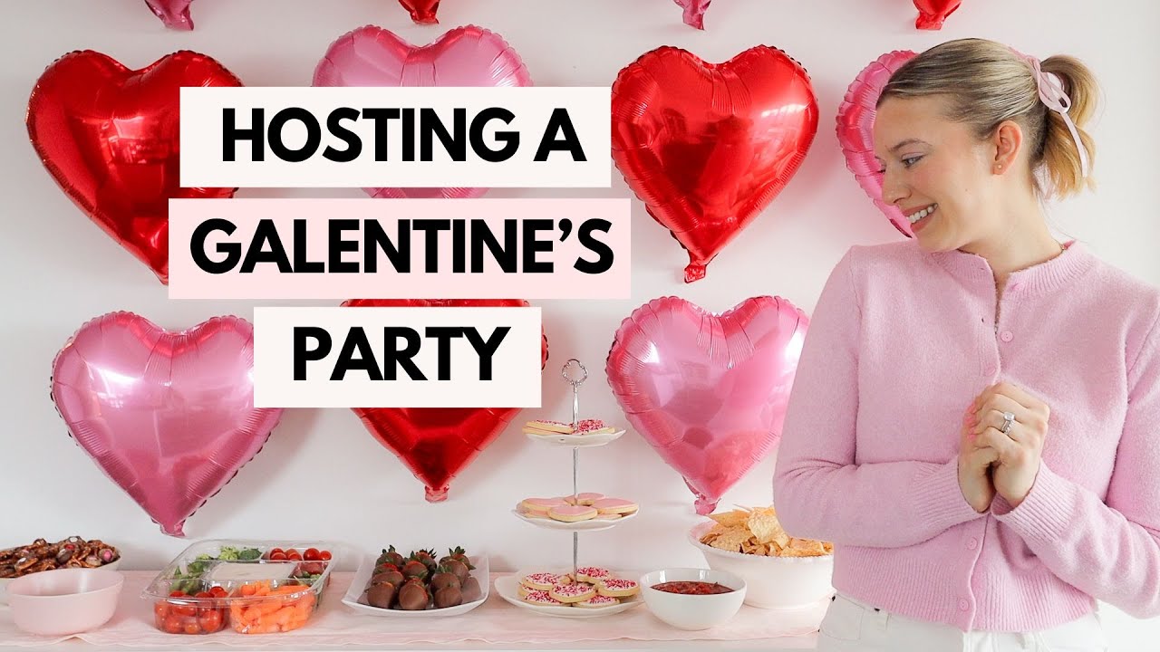 HOSTING a GALENTINE'S Day Party at my New York Apartment! Vlog