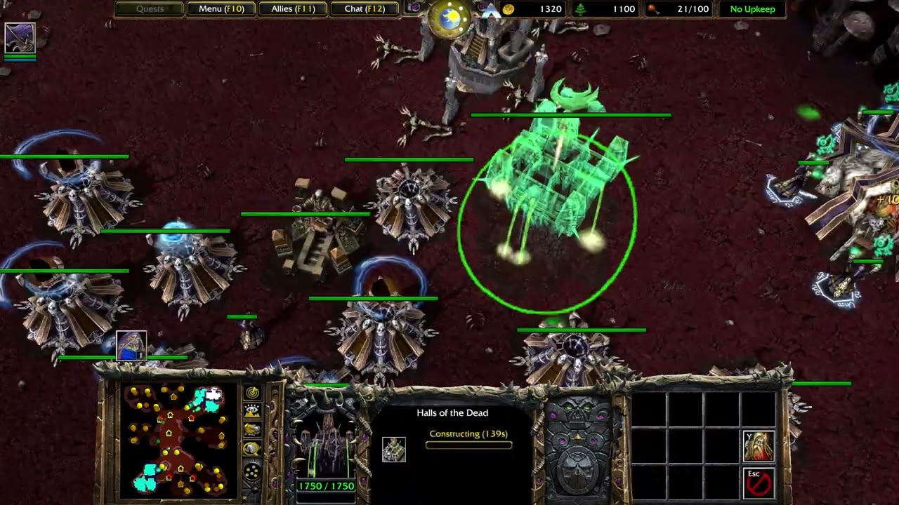 Warcraft 3: Undead Vs Night Elves