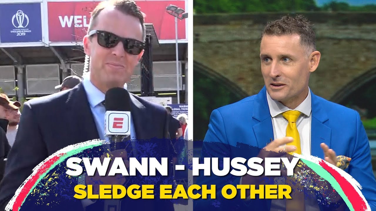 Hussey and Swann take a dig at each other