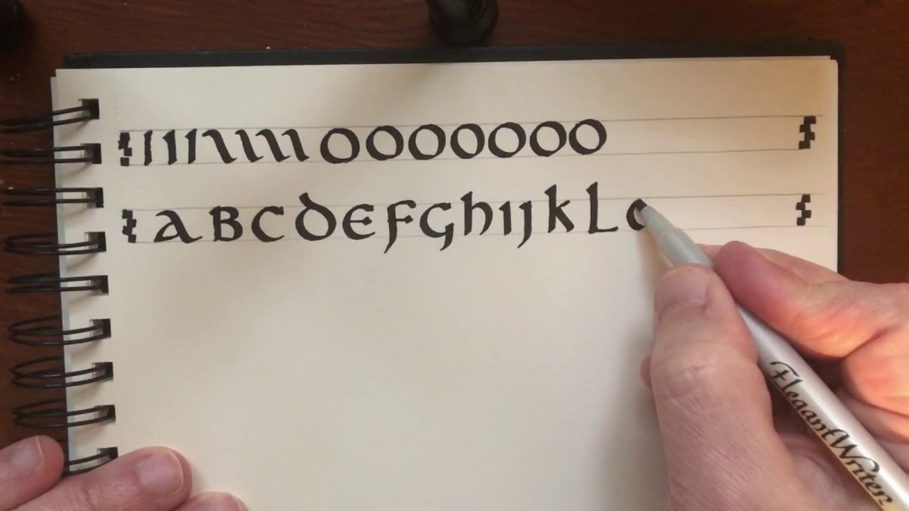 Insular Style Calligraphy