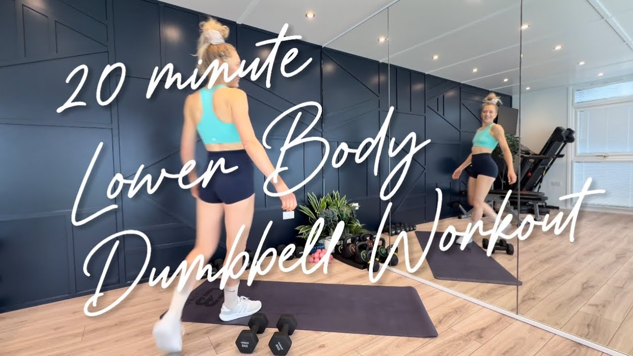 20 Minute Lower Body Dumbbell Workout | At Home HIIT