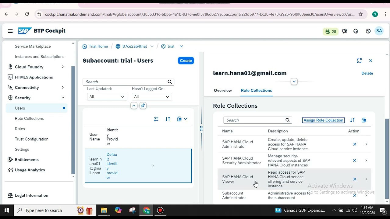 New Option To Create HANA DB Instance BTP Cockpit