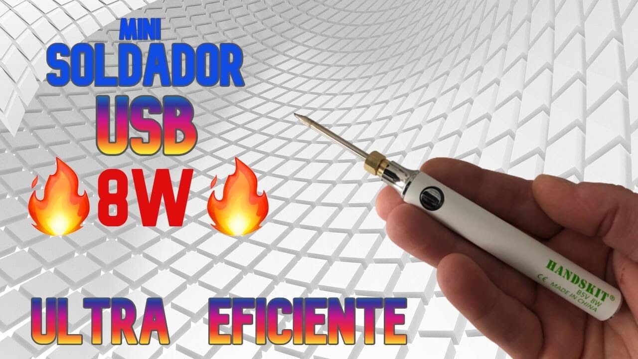 ✅ El Mejor Sodador de Esta&ntilde;o USB HANDSKIT - 8W Temperatura Ajustable