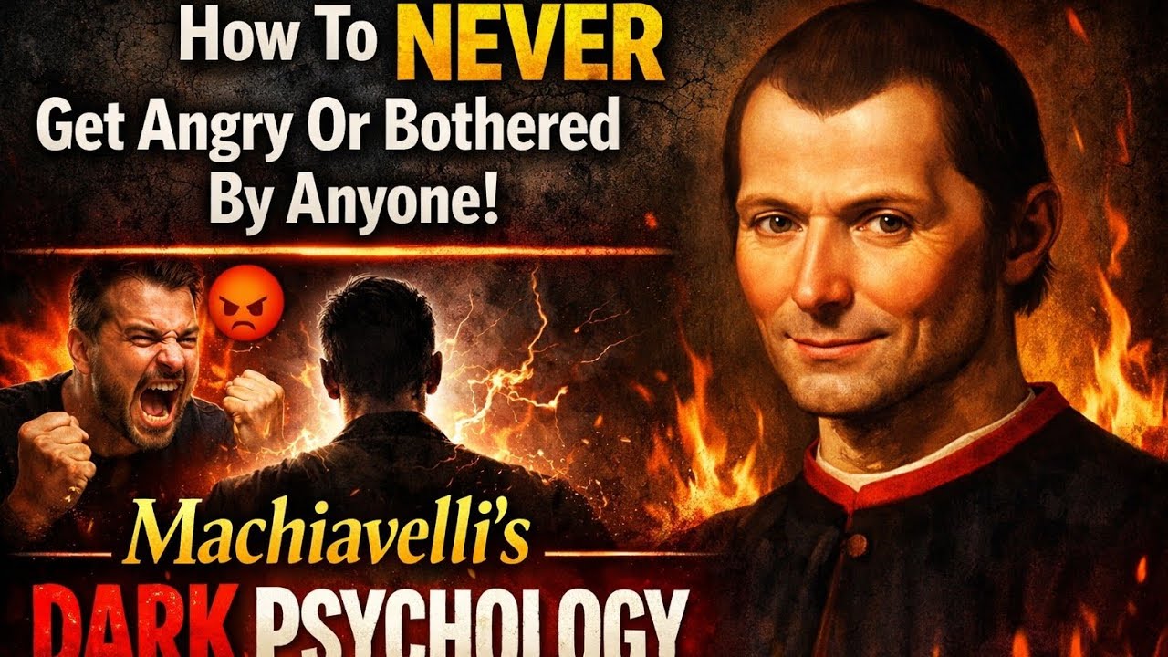 How To NEVER Get Angry Or Bothered By Anyone – Machiavelli's Dark Psychology