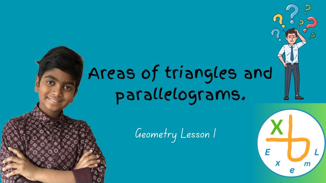 How to find the areas of triangles and parallelograms.🧐🔺
