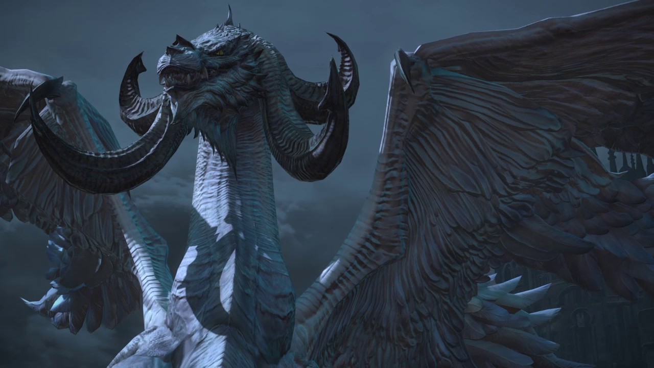 Final Fantasy XIV - Nidhogg vs Hraesvelgr (Cutscene)