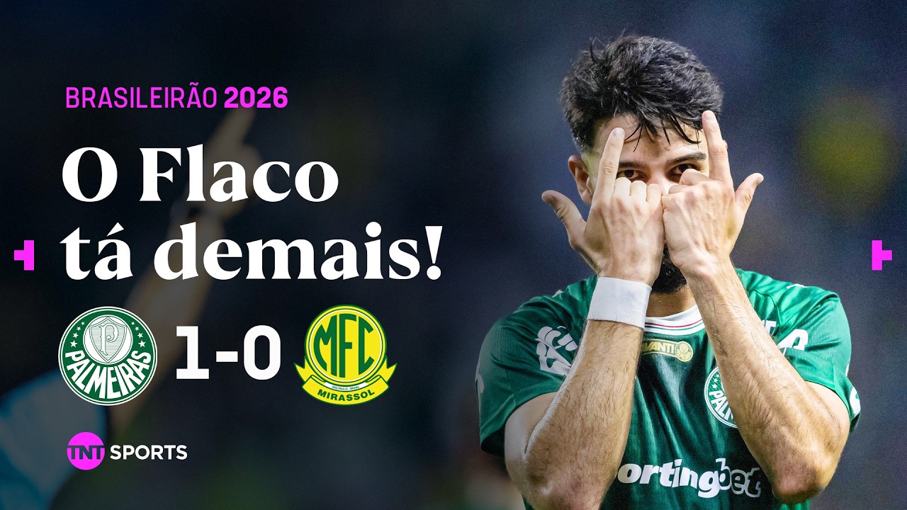 FLACO L&Oacute;PEZ CRAVA DE NOVO E VERD&Atilde;O SEGUE NA BRIGA PELA LIDERAN&Ccedil;A! PALMEIRAS 1X0 MIRASSOL
