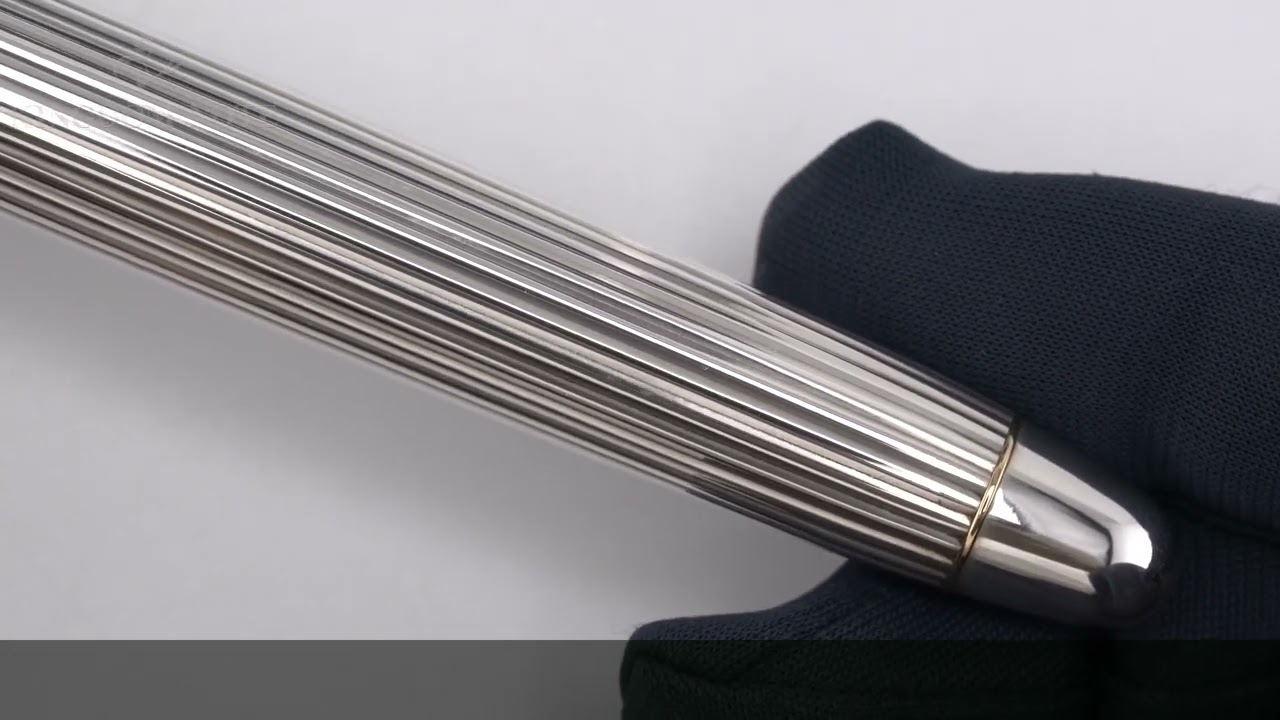 PILOT パイロット 万年筆 カスタム745 スターリングシルバー ストライプ 細字