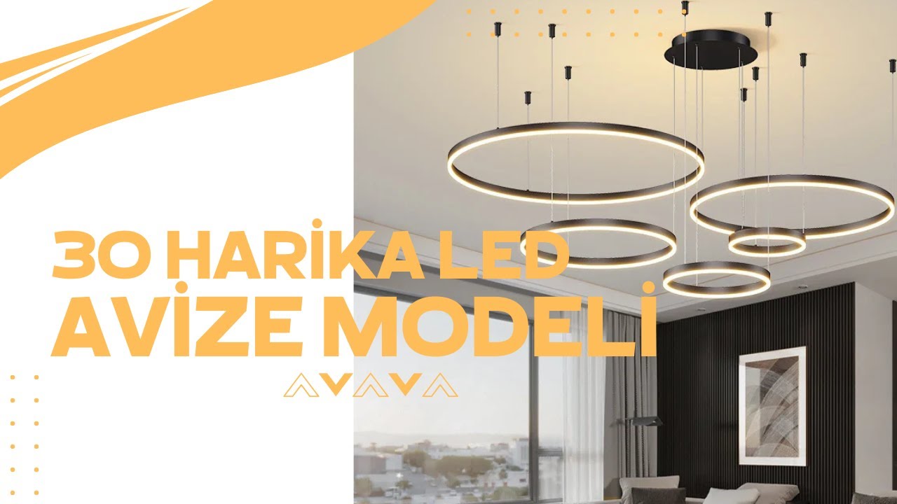 30 Harika LED Avize Modeli