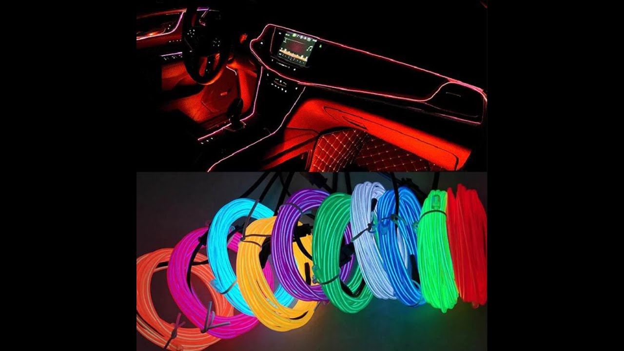 Tira De Iluminaci&oacute;n Ne&oacute;n Para Interior Coche 5m