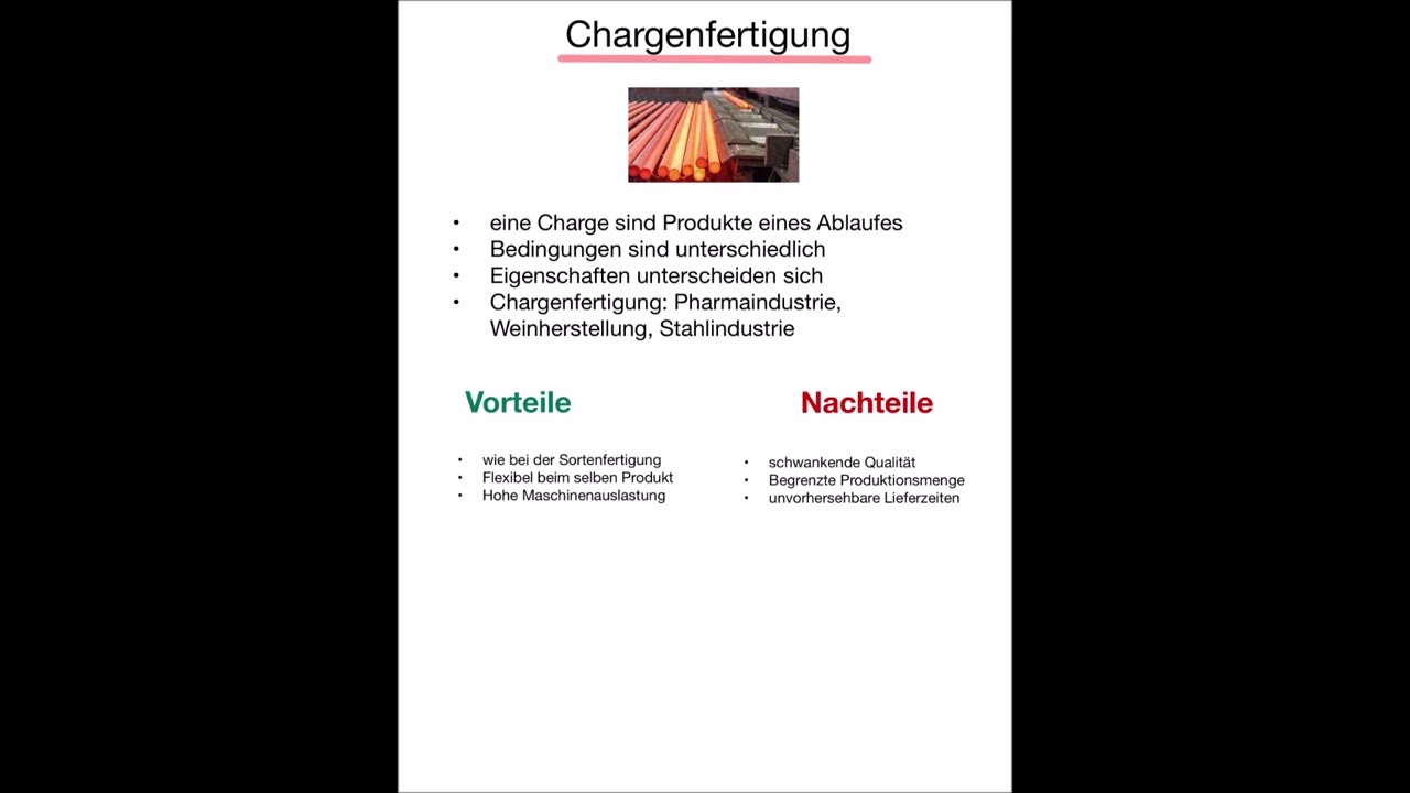 Sorten-, Chargen- und Partiefertigung erklärt