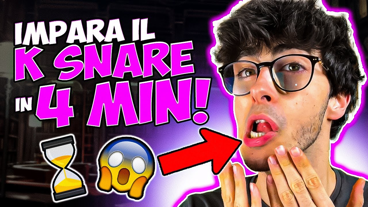 Come IMPARARE il  K SNARE in 4 MINUTI | BEATBOX TUTORIAL SUB ITA/ENG
